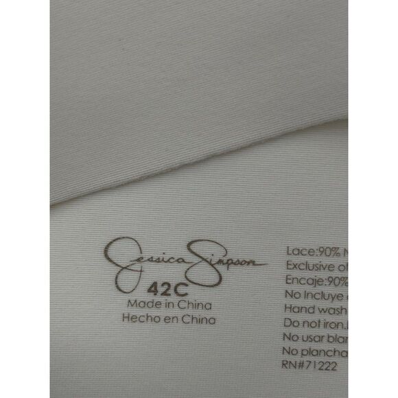 Jessica Simpson Cream Lace Bra Size 42C - Picture 7 of 7